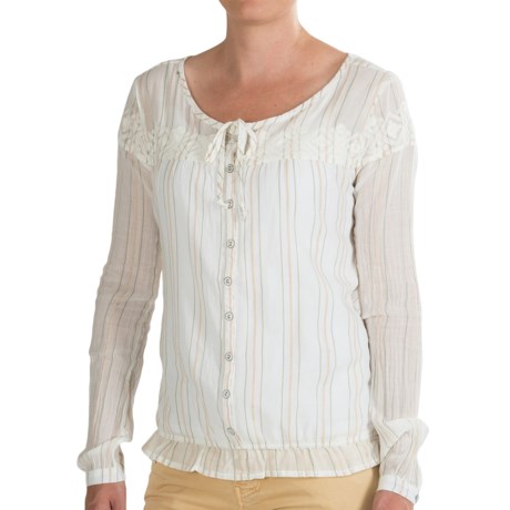 44%OFF レディースカジュアルシャツ グラミチアドニス祭農民シャツ - ロングスリーブ（女性用） Gramicci Adonia Peasant Shirt - Long Sleeve (For Women)